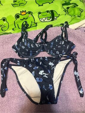 SHEIN Blue Floral Bikini